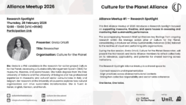 Culture for the Planet