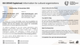 Culture for the Planet